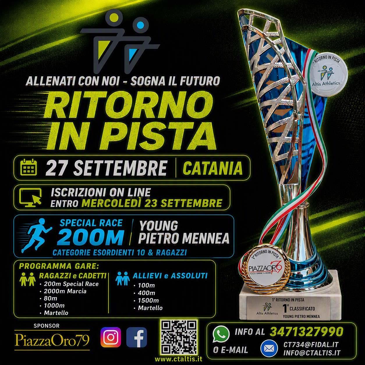 CATANIA TORNA A CORRERE. I GIOVANI SCENDONO IN PISTA! 